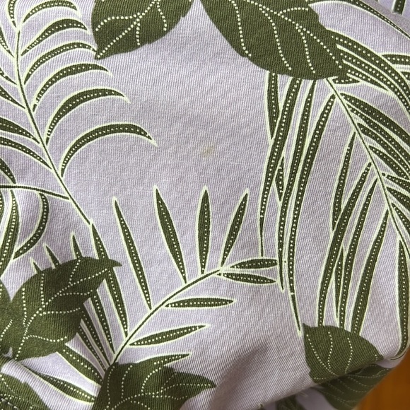 LANDS END szM-TALL TROPICAL DRESS PURPLE GREEN FLATTERING CROSS TOP SOFT FABRIC - Picture 7 of 7